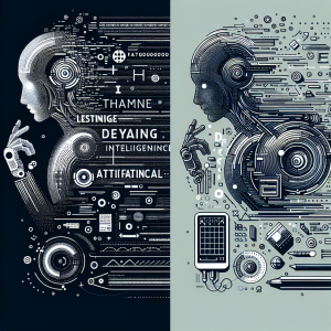 "Create an image of dynamic and vibrant motion typography, incorporating elements of artificial intelligence, showcasing letters and words in motion with futuristic and digital aesthetics."