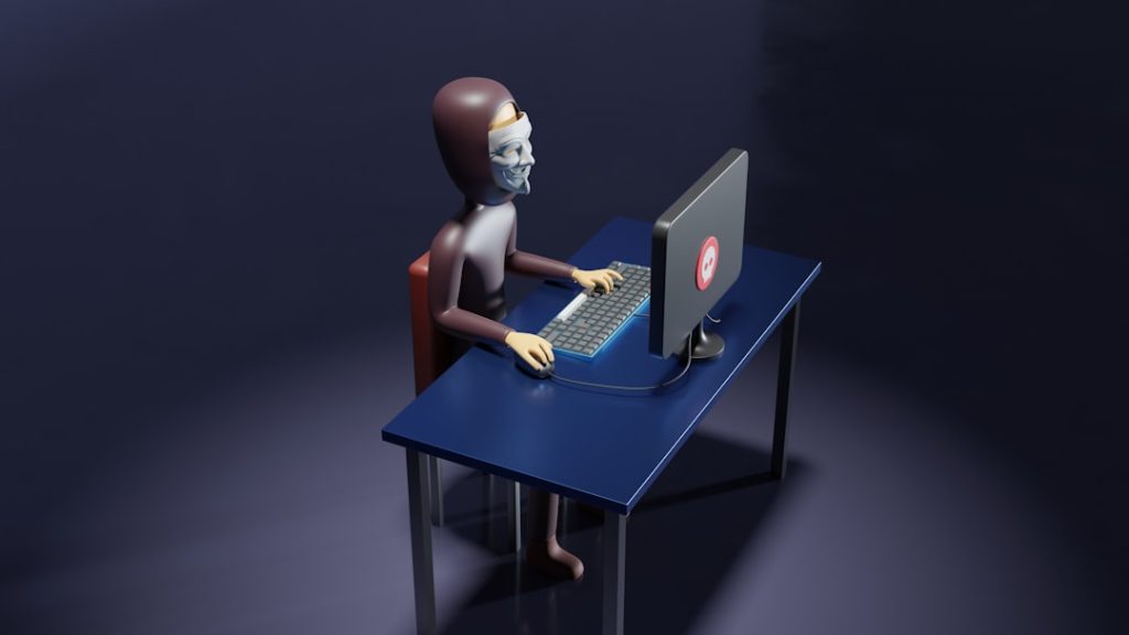 Proses rigging karakter 3D di studio animasi
